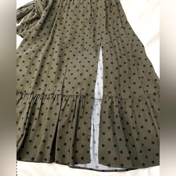 Zara long sleeve maxi dress with polka dots - Picture 6 of 6